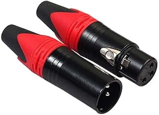 Professional 3-Pin XLR Cable Connector with Gold-Plated Contacts – MUSIC HOUSE – Rugged Zinc Alloy Shell for Microphone, Audio, and Stage Equipment