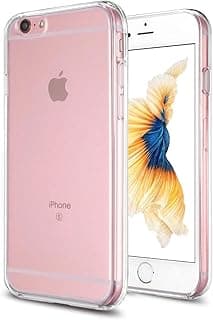 جراب هاتف متوافق مع ايفون 6 بلس وايفون 6s بلس، جراب شفاف مقاوم للصدمات وحماية رفيعة مقاس 5.5 بوصة