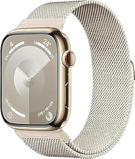 Milanese Mesh Band Compatible with Apple Watch Band 38mm 40mm 41mm (42mm Series 10) Stainless Steel Magnetic Clasp Strap for Men Women