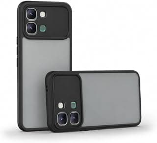 Shockproof Protective Case for INFINIX NOTE EDGE Matte Frosted Translucent Back Cover, Soft TPU Bumper with Hard PC Back, Raised Camera Protection, Anti-Fingerprint, Scratch Resistant