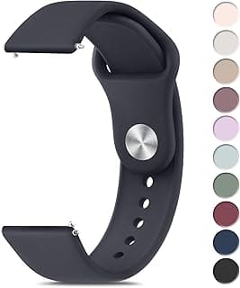 22mm Watch Bands Quick Release Replacement Wristband, Soft Silicone Sport Replacement Straps for Men Women