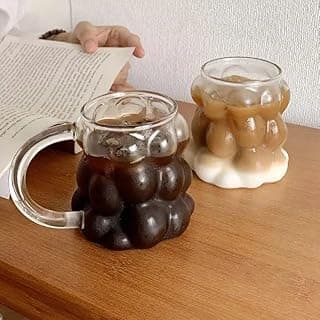 390ml Thermal Bottle - Bubbles (German) Glass Offer Heat and Leak Resistant, Elegant Appearance and High Performance. - Generic