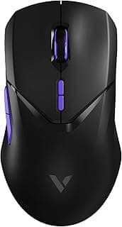 رابو ماوس العاب لاسلكي VT9Pro4K، مستشعر باو 3398 26000 نقطة لكل بوصة، معدل استطلاع 4K، ماوس العاب الكتروني لأداء المنافسات 68 غرام، خفيف الوزن وعمر بطارية طويل و10 ازرار قابلة للبرمجة
