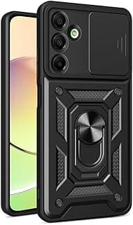 جراب حماية مقاوم للصدمات UNBLACK مع غطاء منزلق للكاميرا CamShield من TPU + PC متوافق مع سامسونج Galaxy A17 (أسود)