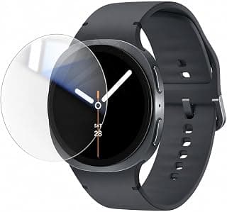 Screen Protector for Samsung Galaxy Watch 8 (44mm), 9H Tempered Glass, HD Clear, Scratch Resistant, High Touch Sensitivity, Bubble-Free Installation