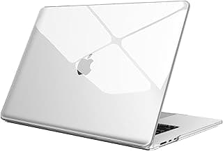 Fintie Case Compatible with MacBook Air 15 Inch M5 M4 M3 M2 A3448 A3241 A3114 A2941 (2026-2023), Ultra Thin Hard Shell Protective Snap Case Cover Compatible with MacBook Air 15 Inches, Transparent
