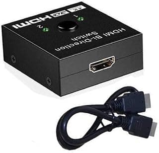 HDMI 4K Compatible Selector, Switcher, 2 Input, 1 Output, 1 Input, 2 Output, HDMI Selector, Games, PS4, TV, 4k (hd-slct-2+hd0.5)