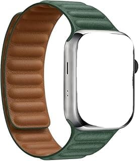 سوار جلد طبيعي AWLT-40LEA لساعة ابل 38mm / 40mm، سوار بديل متوافق مع سلسلة 1–11 SE، إكسسوار ساعة كلاسيكي فاخر
