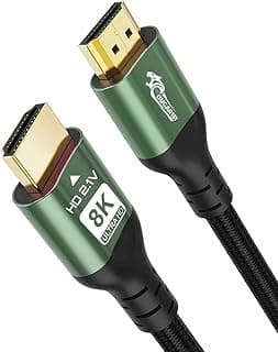 COUGAR-EGY 15M HDMI 8K HDMI 2.1 Ultra HD High-Speed 48Gbps 8K@60Hz HDMI Cable with Braided Cord, eARC, Dynamic HDR, Dolby Vision for Television, Projector, Gaming Console, Blu-ray Player