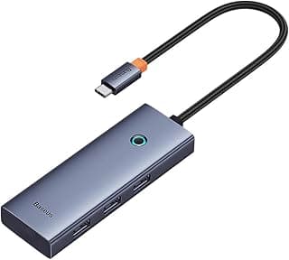 هاب الترا جوي 5 في 1 USB-C إلى HDMI 4K متعدد المنافذ، رمادي