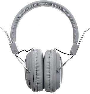 SD-1004 Wireless, Wired Headphone Born To Music Built In Microphone Walk and Talk - Grey Headphones Headset