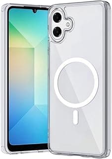 Magnetic for Samsung Galaxy A07 4G Case Clear, [Compatible with Mag-safe] Slim Thin Anti-Yellow Shockproof Phone Cover for Samsung A07, Transparent
