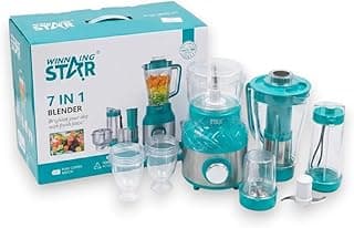 7-in-1 Multifunctional Blender & Food Processor Set 500W - Light Blue -A1-731