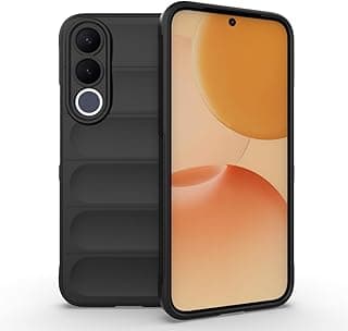 Case For Vivo V70 FE 5G, Shockproof Brushed Protection Cover - Heavy Duty Case With Ultra Protection For Camera Slip-Resistant - Black