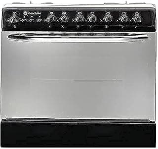 White Point Gas Cooker 5 Burners Black - Fan - WPGC 8060 BA
