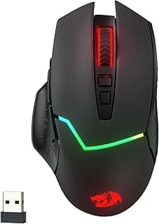 ماوس العاب لاسلكي M690 برو من ريدراجون، سلكي &&& بدقة 8000 نقطة لكل انش مع زر اطلاق سريع و8 ازرار ماكرو وتصميم مريح للكمبيوتر وماك واللابتوب