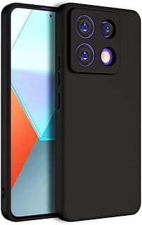 جراب لهاتف شاومي Redmi Note 13 Pro 5G غطاء أسود نحيف، غطاء ظهر TPU ناعم، سيليكون مرن مطفي لهاتف شاومي Redmi Note 13 Pro 5G ® (أسود)
