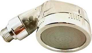 SPA Shower Head 8cm – High Pressure Water Saving Filter Ionic Showerhead –Negative Ion Tourmaline Stone Minerals Filtered Handheld Shower head (Ionic Showerhead)