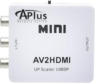 محول فيديو HD AB-43H HDMI بمدخلين للصوت والفيديو مع كابل USB ومنفذ HDMI من اكسيسوريز شوب، لون أبيض