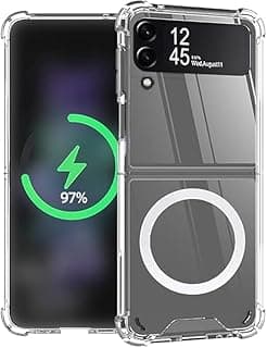 جراب حماية V Volt متوافق مع سامسونج Galaxy Z Flip 6، غطاء فائق النحافة، مقاوم للخدش، مقاوم للماء، مضاد للبصمات والاصفرار، يدعم الشحن المغناطيسي