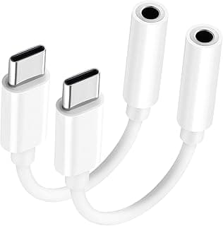 محول مقبس سماعة راس USB C الى 3.5 ملم، كيبل جاك من النوع C الى 3.5 ملم مع شريحة محول رقمي تناظري هاي فاي لايفون 16/16 برو/15/15 برو/برو ماكس/بلس، ايباد برو، هواوي، سامسونج، شاومي