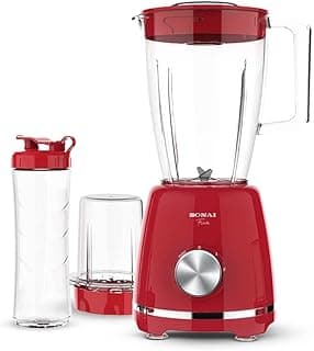 Flair Blender 3X1,with 1 Grinder and bottle 500 ml, 2 Speeds , 1.5 L , 500 W ,Red-SH-6060