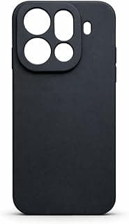Shockproof Silicone Case for Find X9 Pro, Soft Matte Anti-Slip Cover with Raised Camera Protection & Precise Cutouts, Slim Protective Back Case (Black)
