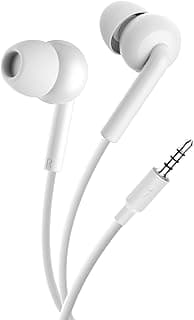 اورايمو سماعات اذن سلكية 2 نيو 3 OEP-320S من كونش - صوت نقي، باس عميق، ميكروفون HD، مقبس 3.5 ملم - أبيض