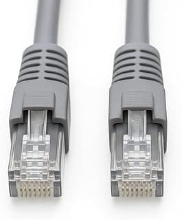 كابل شبكة CAT6 UTP مع رؤوس RJ45 مطلية بالذهب - كابل عالي السرعة للإنترنت والراوتر والكمبيوتر - 10 متر