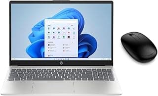 لاب توب اتش بي بالذكاء الاصطناعي 15-fd2001ne بمعالج Ultra 7-255U، ذاكرة رام 16GB، وحدة تخزين صلبة 1TB، رسومات انتل، شاشة 15.6 بوصة بدقة FHD، لوحة مفاتيح بإضاءة خلفية كاملة، نظام تشغيل ويندوز 11، فضي