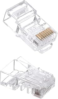 موصل خفيف ار جي 45 الفئة 5 من شاهين - RJ45 الفئة 5 - موصل انترنت عالي الجودة لجميع انواع موصلات الشبكة (عرض 50)