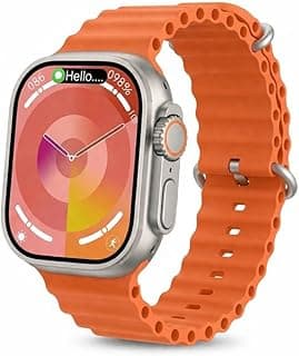 MW22 Smart Watch 2.2 Inch Screen – Bluetooth Calls – Smart Watch with 3 Bands – Activity & Health Tracking – Compatible with All Devices (Silver)