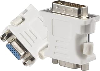 محول DVI إلى VGA أنثى - أبيض - 24 + 5 دبابيس