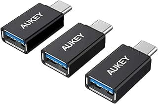 محول او تي جي USB نوع سي من اوكي 3 قطع الى 3.0 امبير اتصال فائق السرعة توافق واسع تصميم بسيط صغير وخفيف الوزن ومتين , متعدد الالوان