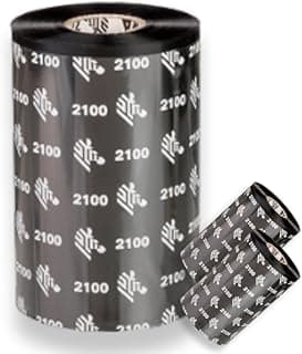 Zebra ZipShip 2100 Thermal Printing Wax Ribbon, 40mm x 450m, Compatible with Zebra and POS Printers