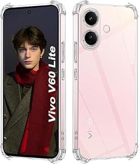 جراب شفاف لجهاز Vivo V60 Lite من سيليكون TPU ناعم - مقاوم للصدمات والخدش - حماية للزوايا الأربعة - تصميم نحيف
