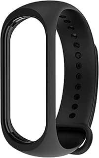 For xiaomi mi band 3 - premium silicone fitness tracker wrist strap band - black