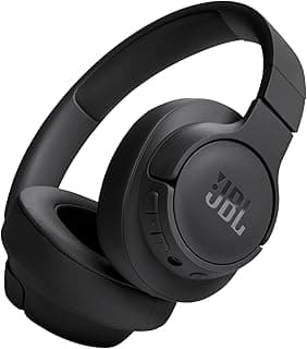 سماعة رأس Tune 720BT لاسلكية فوق الأذن، صوت Pure Bass، بلوتوث 5.3، بطارية 76 ساعة، مكالمات بدون استخدام اليدين، اتصال متعدد النقاط، قابلة للطي، كابل صوت قابل للفصل - أسود، JBLT720BTBLK