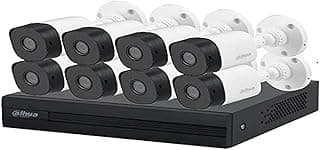 8 Channel Kit 2 Megapixel/Cooper-I/WizSense/H.265+/8 Cameras B1A21/ with Accessories Included/4 Channels with SMD Plus/Smart Search/AI Coding/ 1 HDD/