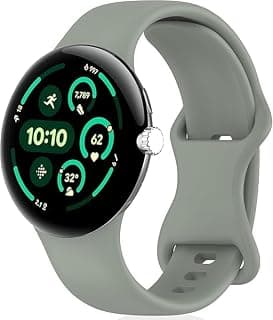 استيك ساعة متوافق مع جوجل Pixel Watch 1/2/3/4 (41 مم)، سوار رياضي من السيليكون الناعم