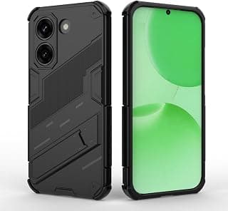 جراب لهاتف شاومي Redmi Turbo 5 5G، غطاء حماية مدرع مقاوم للصدمات - مسند - غير قابل للانزلاق - مع حماية فائقة للكاميرا - أسود