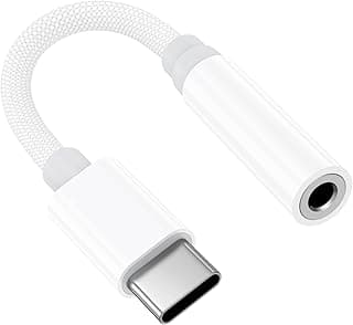 محول USB-C إلى جاك 3.5 ملم معتمد من MFi، محول صوت ومقسم شحن متوافق مع ايفون 15/16/16 Pro/16 Plus/Pro Max، وايباد، وسامسونج S24/S23/S22/S21/Ultra/Plus