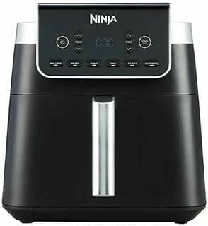 Ninja Air Fryer MAX PRO, 6.2L, Using No Oil, Square Single Box, Fry, Bake, Air Fryer, Family Size, Cooking from Frozen, Non-Stick, Dishwasher Safe Basket & Crisp, Gray, AF180EU