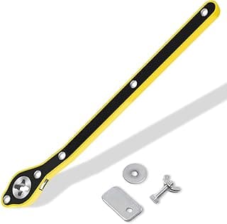 Handle - Robust 34cm Steel Jack Wrench with 2cm Diameter Grip, Designed for Effortless Lifting of Compact Cars, SUVs, and Small Trucks, Featuring 0.6cm Socket for Fast Garage Maintenance Tasks