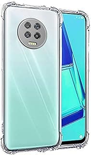 جراب حماية جوريلا من M7molge لموبايل انفينيكس Note 7 / X690 من السيليكون والبولي يوريثين المقاوم للحرارة بحماية للكاميرا وزوايا مقاومة للصدمات شفاف