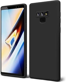 جراب جالاكسي Note 9، غطاء سيليكون مرن ورفيع مطفي لون اسود لهاتف سامسونج جالاكسي Note 9 (اسود)