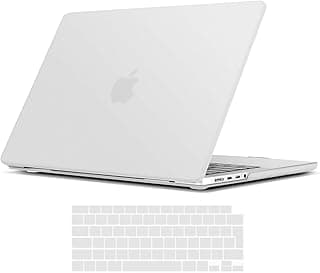 Case for MacBook Pro 14 Inch M4 M3 M2 M1 Pro/Max 2021-2025 (A3401 A3185 A3112 A2992 A2918 A2779 A2442), Ultra Thin Protective Hard Case with Keyboard Protector (EU), Matte Clear
