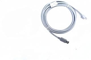 كيبل بيانات USB بديل متوافق مع ماسحات الباركود داتالوجيك - يناسب كويك سكان لايت QW2100 وQW2120 وQD2100 وجرايفون GD4100 وسلسلة GD4400 بطول 2 متر ار جيه 45 الى USB مع خرز فريت
