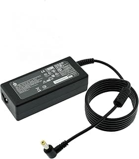 شاحن بديل متوافق مع اسباير (طرف اصفر) E15 A315 V3 A515 F15 V3 R3 E1 E3 ES1 A114 ES1-512 ES1-432 ES1-531 ES1-533 V5 V7 E5-57 3...، يو اس بي