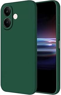 جراب متوافق مع Vivo V60 Lite، سيليكون نحيف ومضاد للصدمات - أخضر
